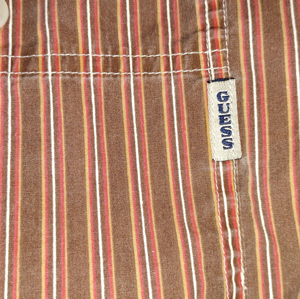 Guess Vintage Multiple Pattern Button Down Shirt … - image 6